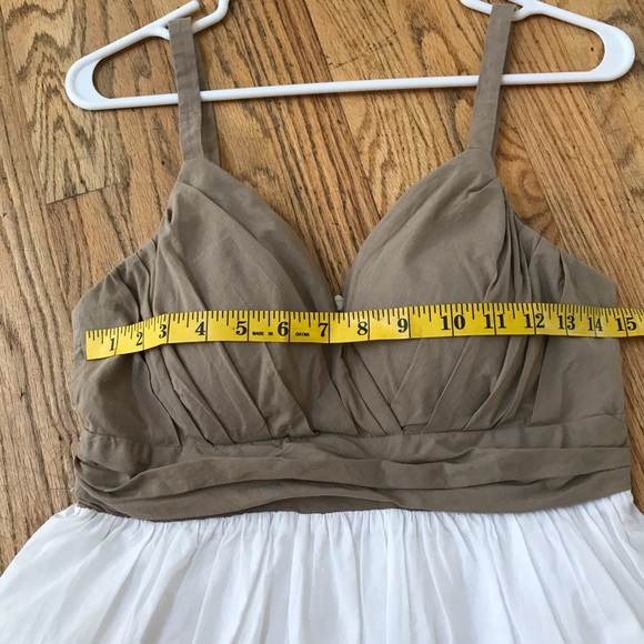 Cold water creek dress brown and cream size 6 - Picture 5 of 9